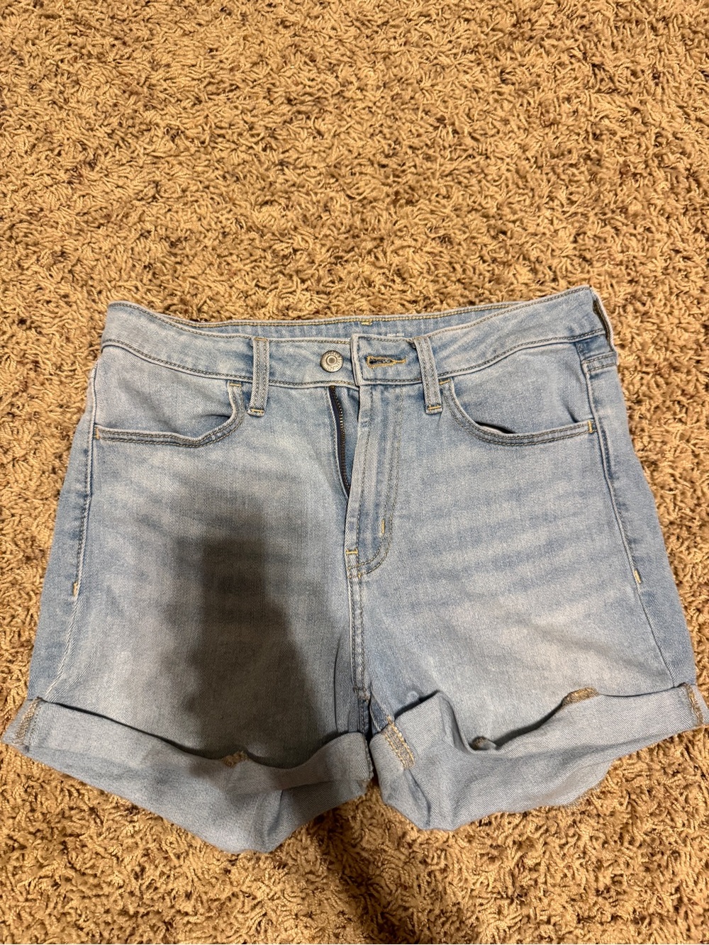 Old Navy Light Blue Rolled Cuff Denim Shorts